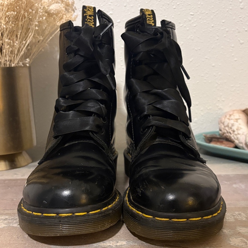 Black Dr. Marten 1460 Boots - Picture 2 of 8